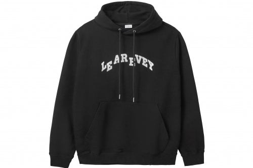 LE AREVEY ARCH LOGO HOODIE BLACK