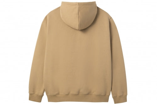 LE AREVEY ARCH LOGO HOODIE BROWN