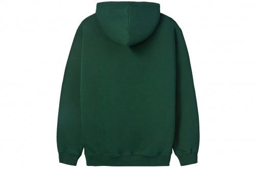 LE AREVEY ARCH LOGO HOODIE DEEP GREEN