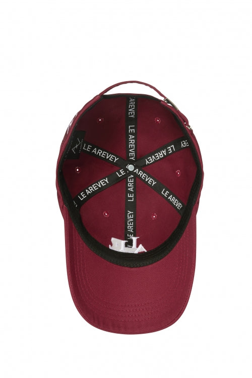 LE AREVEY SYMBOL BALLCAP BURGUNDY