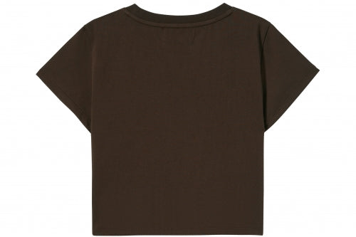 RE LOGO CROPPED BROWN [WOMAN]