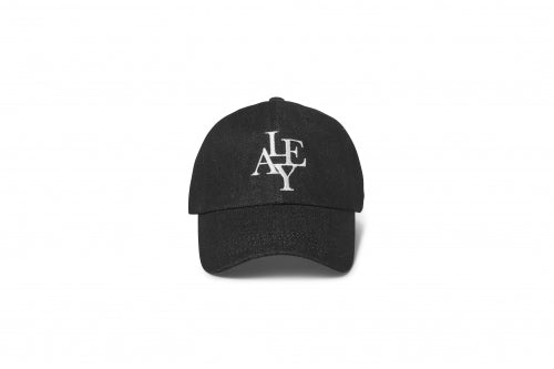 LE AREVEY DENIM SYMBOL BALLCAP BLACK
