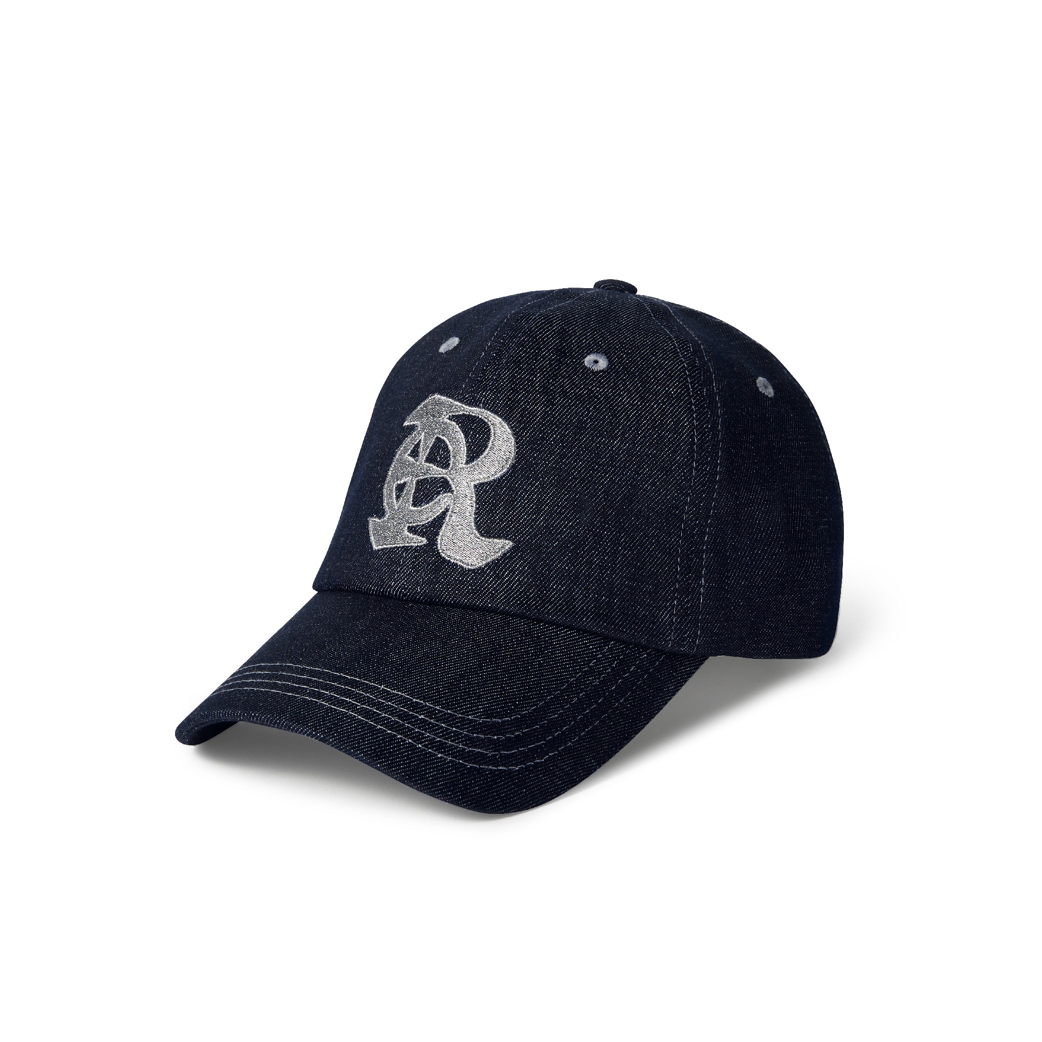 LE AREVEY Re SYMBOL BALLCAP DEEP BLUE DENIM