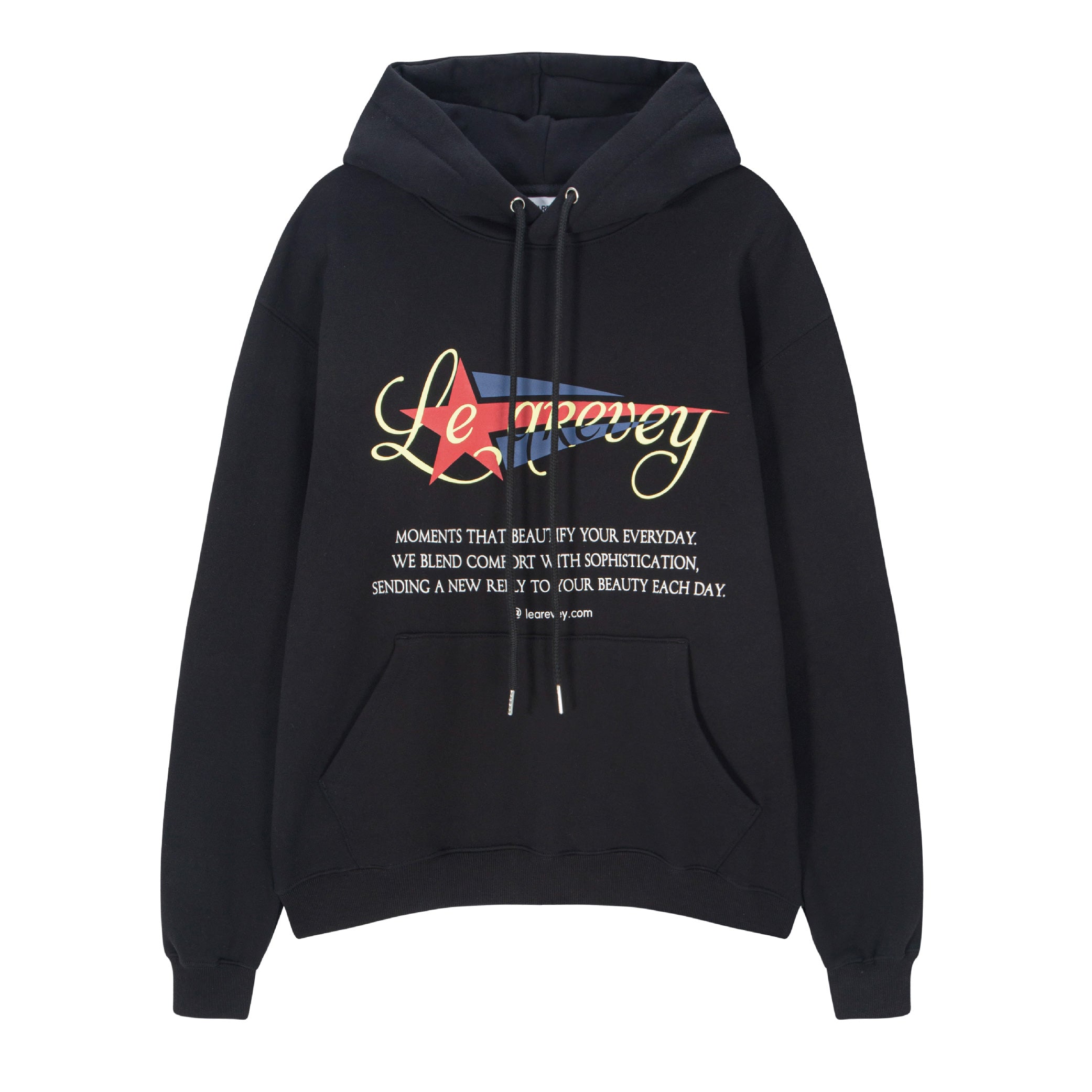 LE AREVEY SHOOTING STAR HOODIE BLACK