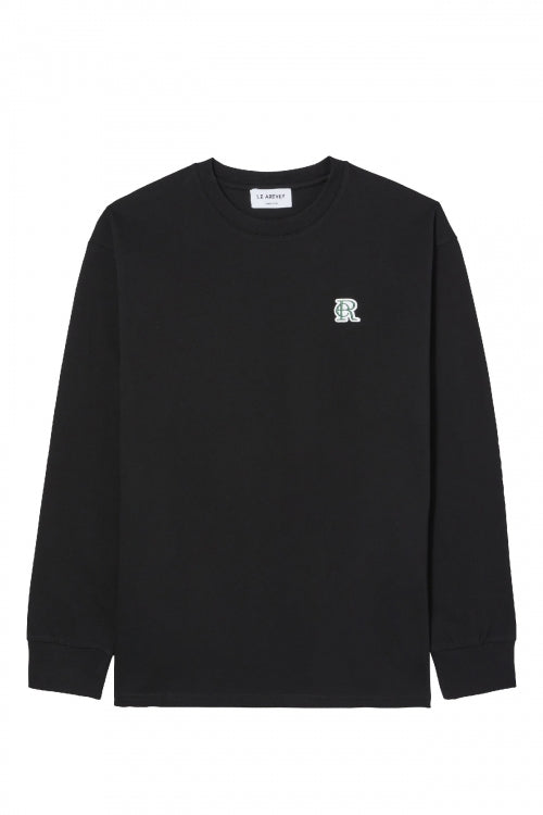 Re LOGO PATCH SLEEVE [BLACK/GREEN]