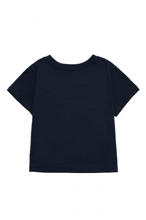 LESS RULES MORE LOVE CROPPED NAVY / WHITE [WOMAN]