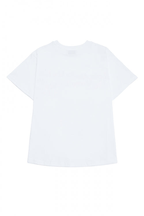 LESS RULES MORE LOVE T-SHIRT WHITE / BURGUNDY [WOMAN]