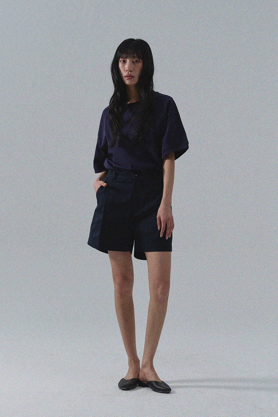 Pure Cotton Sweatshirt — Navy