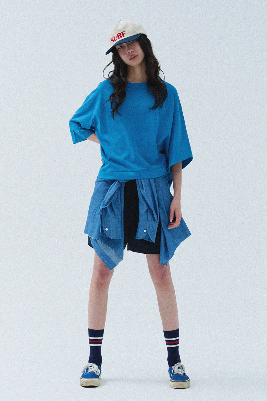 Sleeve Crop Cut-Sew — The Blue