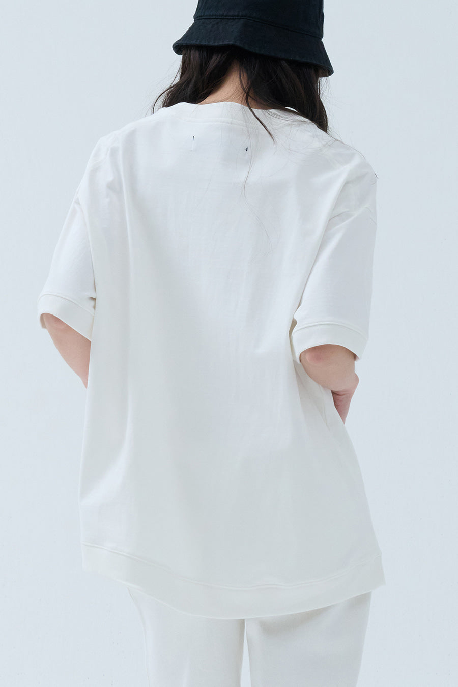 Pure Cotton Sweatshirt — Off White
