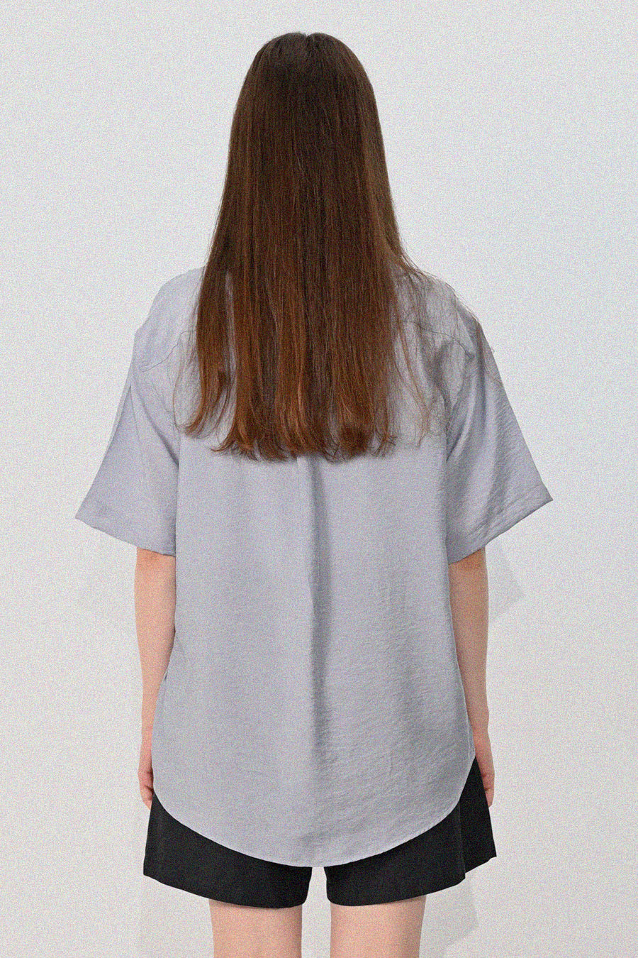 Open Collar Linen Shirt — Grain (Women's)